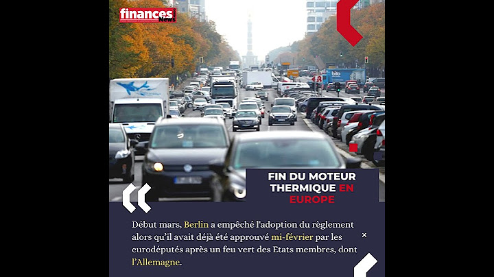 Fin des moteurs thermiques validée pour 2035