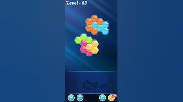 BLOCK! Hexa Puzzle! 5 Holic Level 63 (Rotate) - Lösung Solution Walkthrough