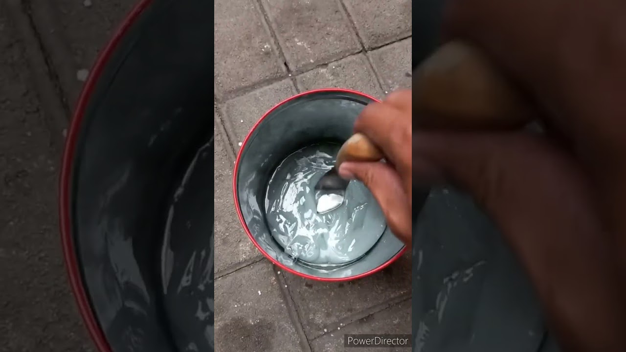 pakai bensin + styrofoam,tambal atap cukup ampuh#roof