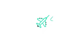 Airplane icon Lottie JSON animation