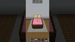 Minecraft Realistic Bed 🛏️ Amazing Bedroom Design! || Royal Gaming #shorts