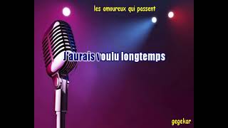 Miniatura de "les amoureux qui passent ...CHRISTOPHE ma version en karaoke"