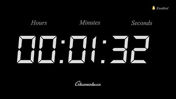1-Minute 32 Second Timer | Clean and Sleek Countdown