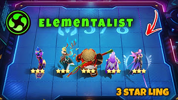 Elementalist 3 star Ling + Tharz skill 3 = auto win !!