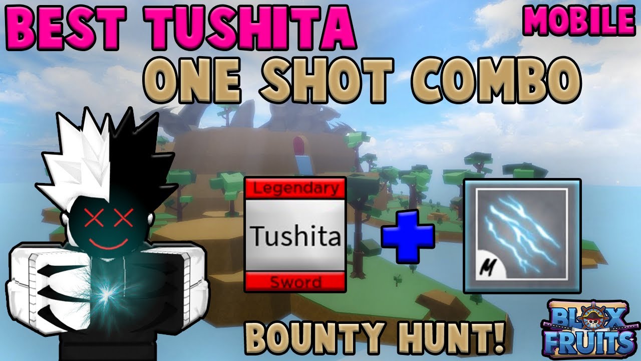 Best Tushita + Rumble fruit One shot combo』Bounty Hunt l Roblox