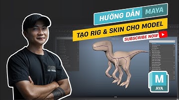 Hướng dẫn tự học Maya | Bài 09 - Tạo Rig & Skin cho Model | CG3D #cg3d #maya