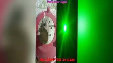How to make indicator light|Ac~220v to 3v LED indicator light,