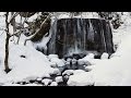 [ 4K Ultra HD ] 達沢不動達 雪景色 Tatsusawa-fudo falls in winter (Shot on RED EPIC)