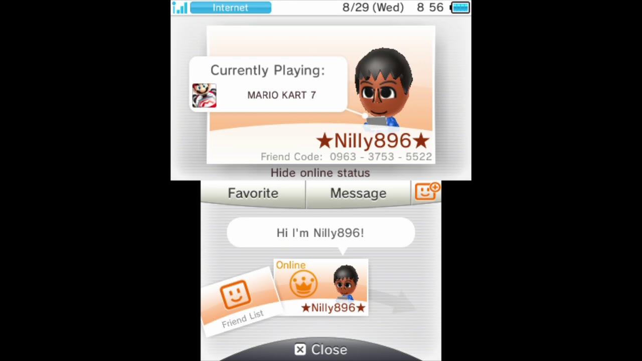 Nintendo 3DS - Nilly896's Friend - YouTube