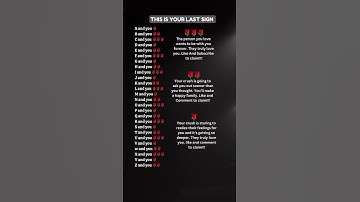 THIS IS YOUR LAST SIGN #shorts #initials