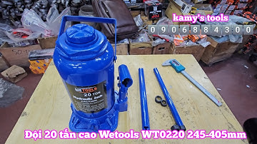 Kích con đội thuỷ lực 20 tấn cao Wetools WT0220 245mm-468mm