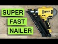 The new Dewalt 20v max framing nailer DCN21PLB is super fast!