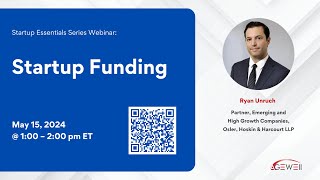 Startup Essentials Series Webinar: Startup Funding