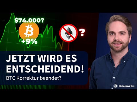 Achtung: Bitcoin Korrektur überstanden oder eine Falle? - Ethereum in Gefahr? | Krypto News