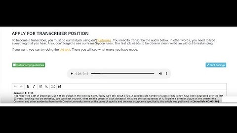 Audio Test For Go Transcript January 2020