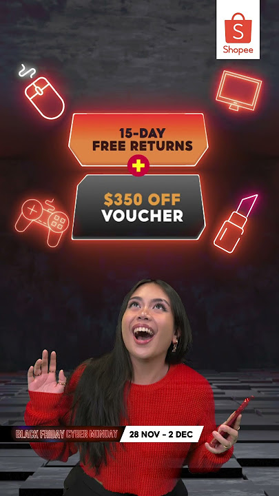 Enjoy great deals on Shopee this Black Friday Cyber Monday Sale!