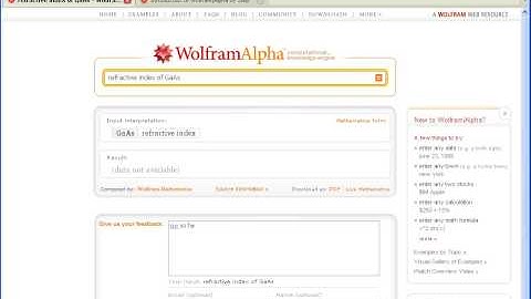 WolframAlpha Review Part II