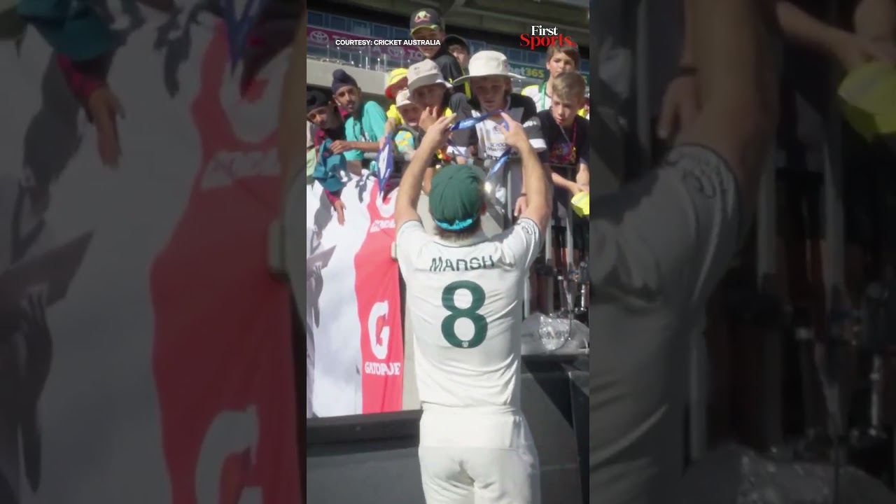 Watch:Mitchell Marsh Gifts Player of The Match Medal to a Young Fan | First Sports With Rupha Ramani