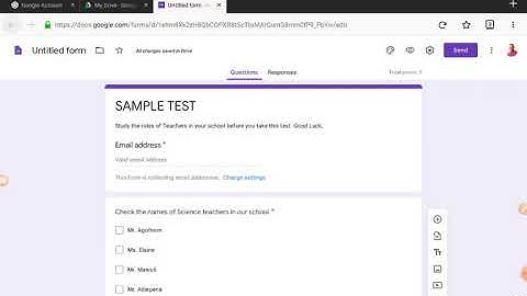 How to use Google forms to set up Quizzes (Part 3)