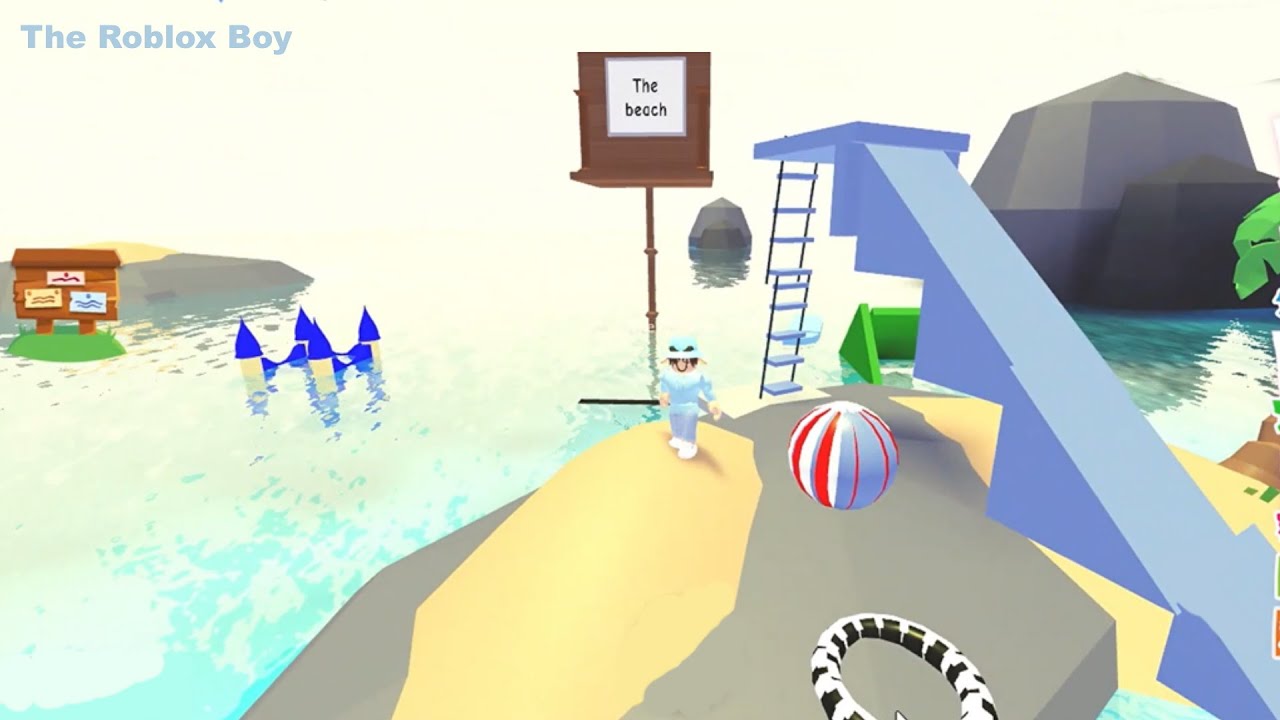 New beach build for Sandbox Island House in Adopt Me. (Beach area speed