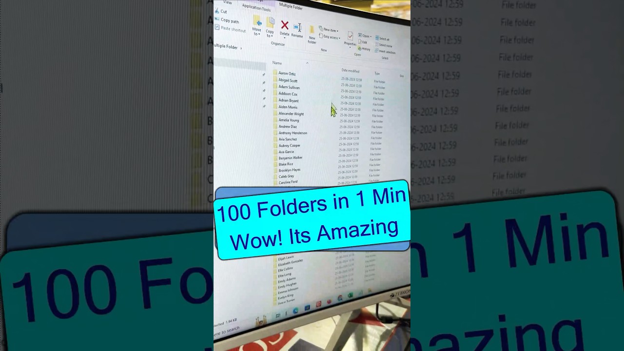 🙄Wow! Its Amazing Trick | 100 Folders in 1 Min | #shorts #ytshorts