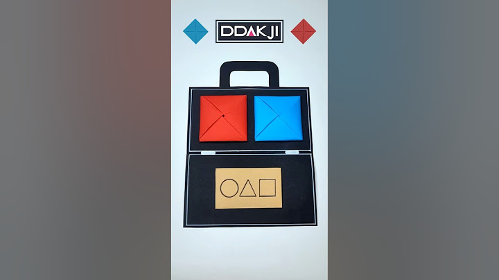 Squid Game Ddakji 🟦🟥 DIY Flip Toy Origami from Squid Game 2 | How to Fold Win DDAKJI