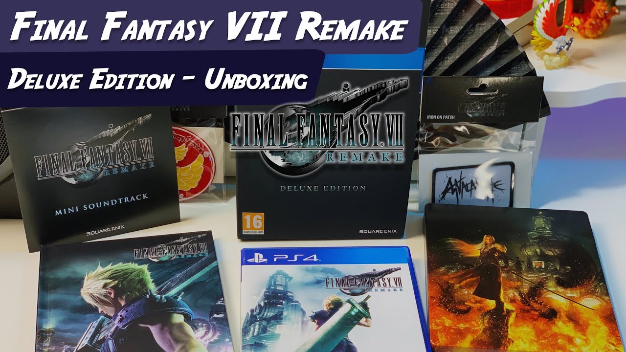 Final fantasy rebirth deluxe edition. Final Fantasy VII Remake Limited Edition ps4. Ре 4 ремейк Делюкс что входит.