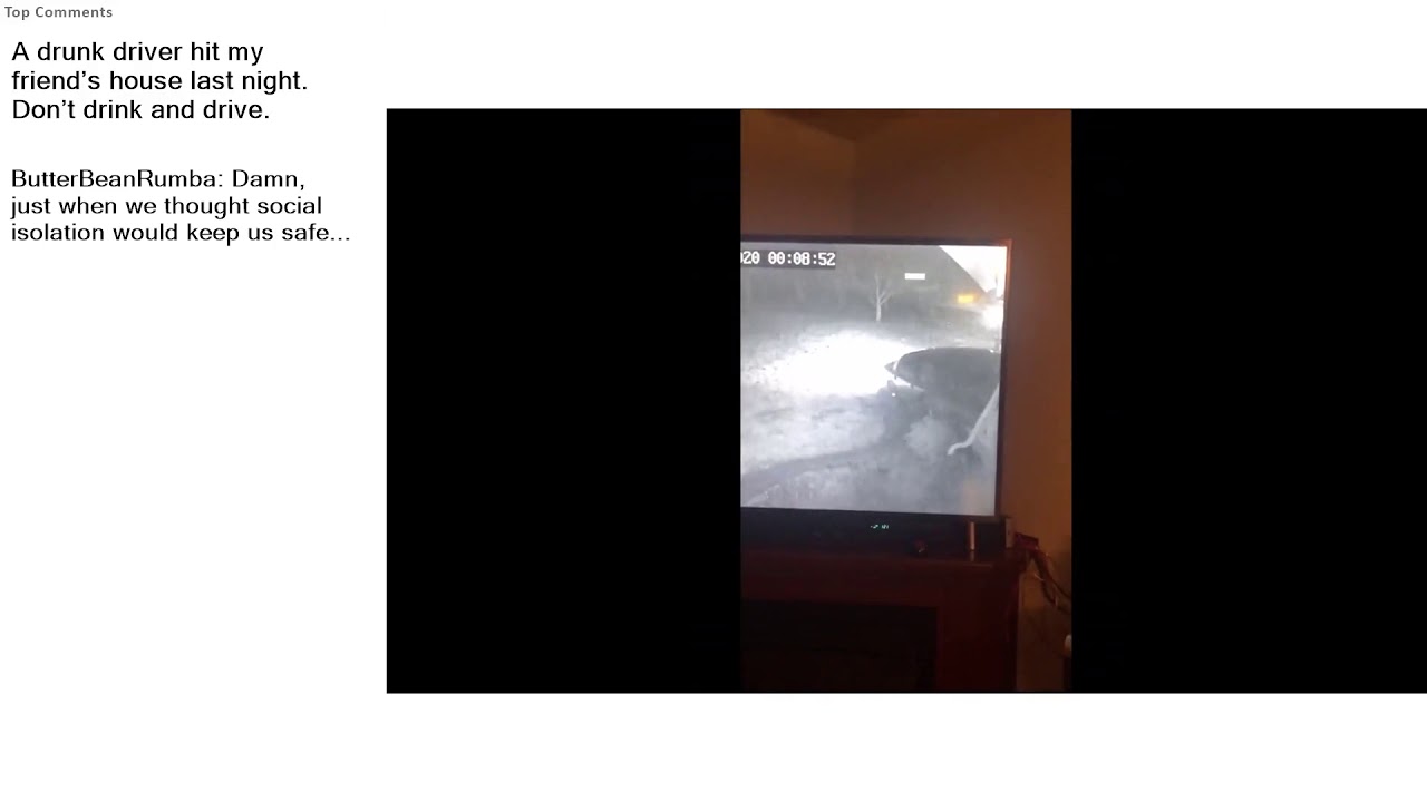 A drunk driver hit my friend’s house last night. Don’t drink and drive ...