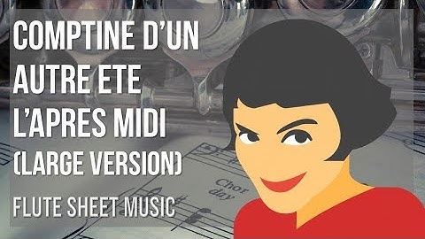 Flute Sheet Music: How to play Comptine d