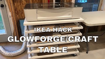 IKEA Hack Craft/Glowforge/Cameo/3D-Printer Table | Glowforge | IKEA HACK