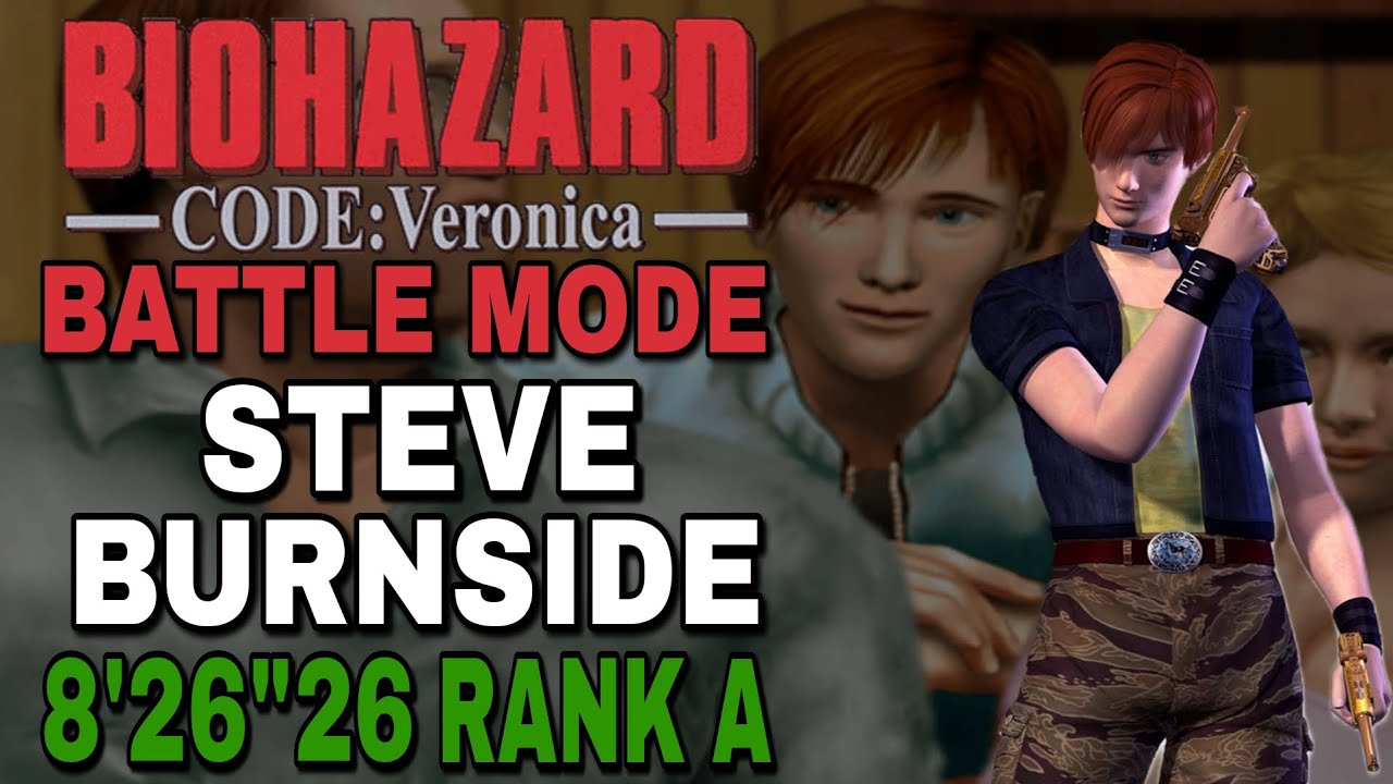 RESIDENT EVIL Code Veronica | Battle Mode com STEVE BURNSIDE – RANK A 