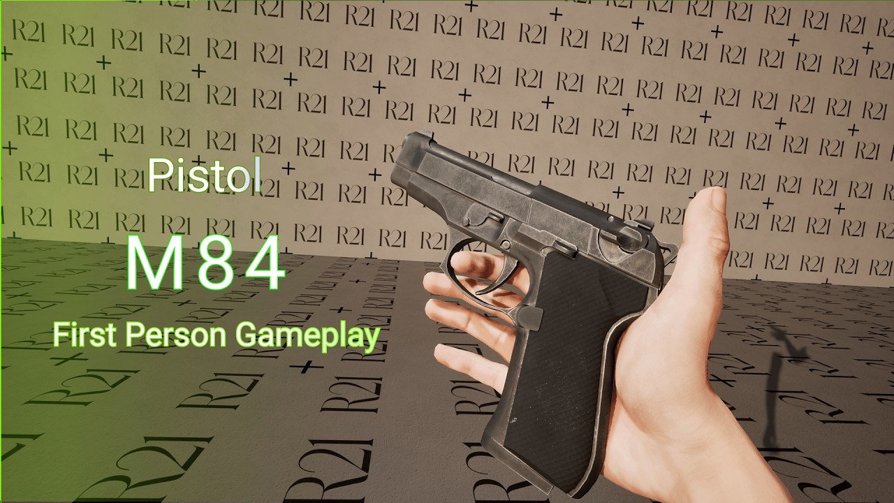 Pistol M84 animations | First Person Gameplay - YouTube