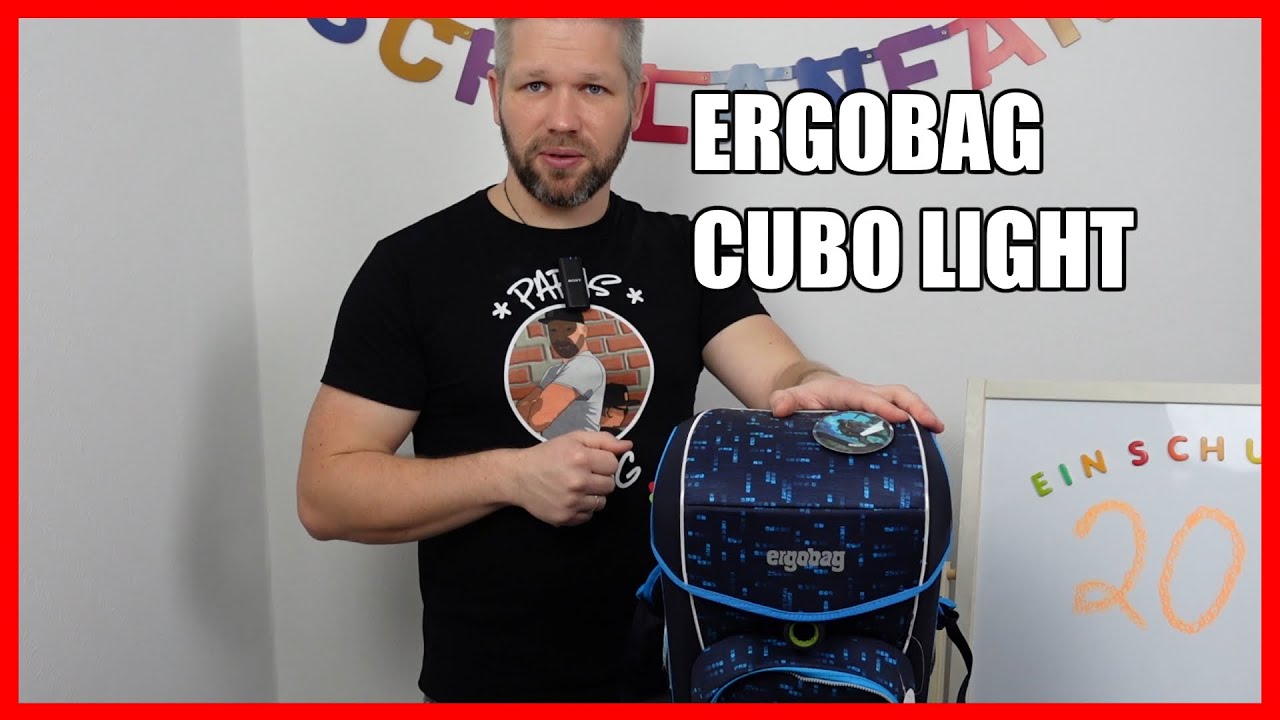 Ergobag Cubo light Schulranzen erklärt und eingestellt! Einschulung 2023 | Papas Vlog