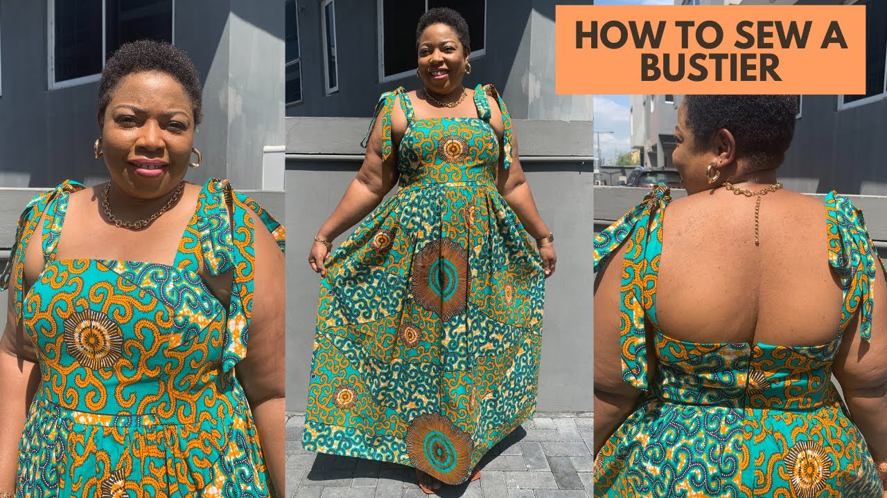 How to sew a Bustier - YouTube