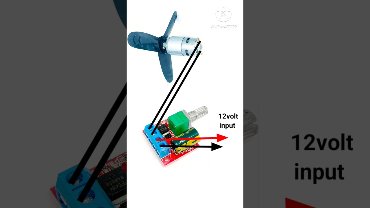 12 volt motor speed controller connection 