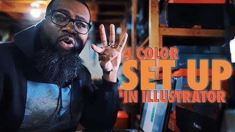 4 color separation in Illustration