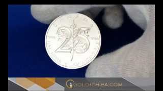 2013年 (新品) 特別　25年記念 カナダ メイプルリーフ 5ドル 1オンス 銀貨