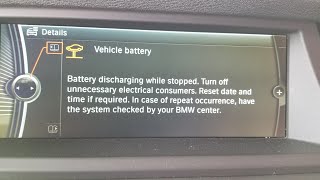 BMW increased battery discharge warning problems 328i 335i 435i 550i 640i 650i 740i 750i 760i X5 X6 screenshot 5