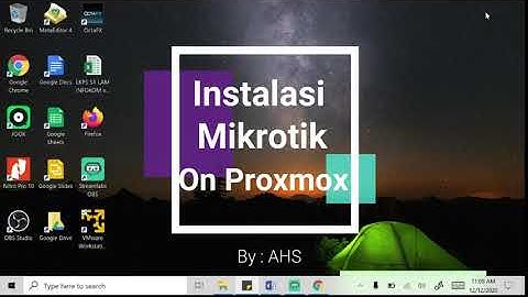 Install Mikrotik On Proxmox