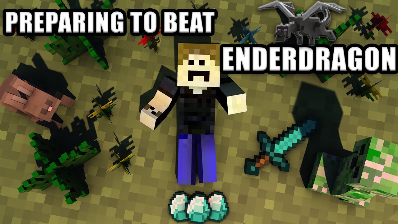 Preparing To Beat Ender Dragon In Minecraft - YouTube