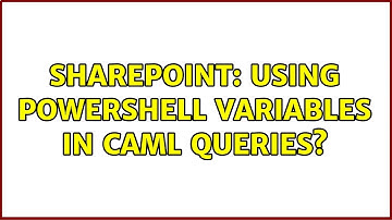 Sharepoint: Using PowerShell variables in CAML Queries?