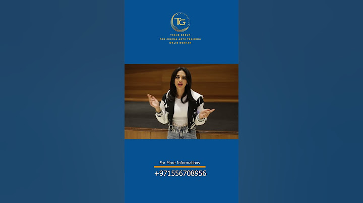 ازاي تبقي ممثل محترف ؟ من ورشة التمثيل في ترند جروب للتدريب علي فنون السينما ( وليد دخان )