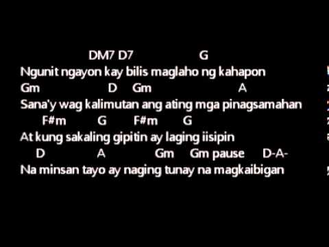 ERASERHEADS - MINSAN lyrics w/ guitar chords