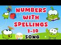 Let's learn the numbers with spellings | 123 song | numbers song 1 to 10 #kindergarten #preschool
