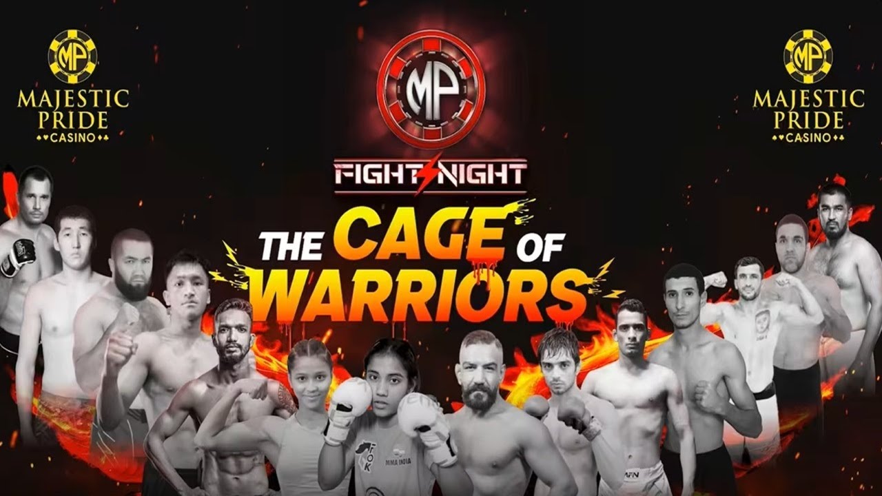🟢🔴🟢LIVE | Majestic Pride's Cage of Warriors | First-Ever MMA Fight Night on a Cruise | MMA India