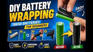 DIY Battery Wrapping: How to Rewrap 18650 Batteries for Beginners - 4K