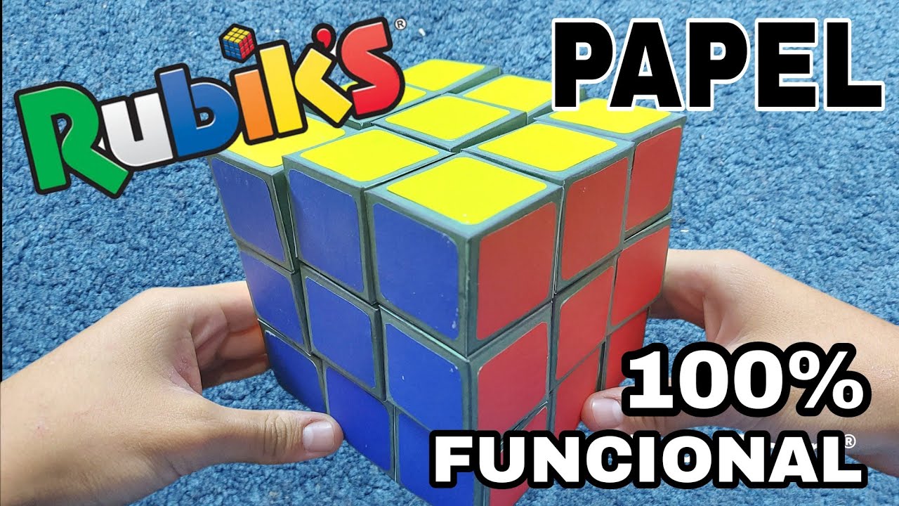 Cubo Rubik De Papel Como hacer un Cubo RUBIK de PAPEL 100% FUNCIONAL | En español - YouTube