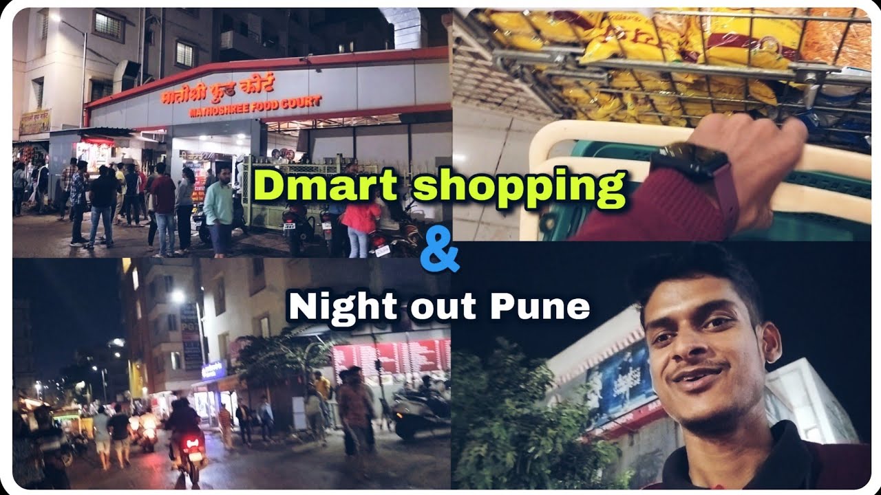 Dmart shopping🛍️ & night out pune vlog weekend night best pg in