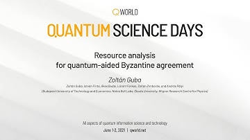 Resource analysis for quantum-aided Byzantine agreement | QWorld Quantum Science Days 2021