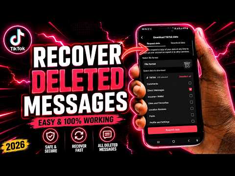 How to Recover Deleted TikTok Messages (2026) | Restore Deleted TikTok Chats